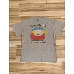 South Park Cartman Screw You Guys Im Going Home Gray T-Shirt XL 2011 Fifth Sun